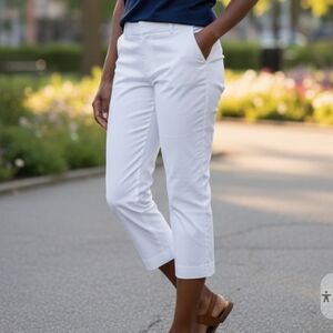 New York & Company White Ankle Pants